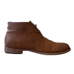 RYE  Leather Lace Up Chukka Boots Ankle Shoes Men Size 9 Brown